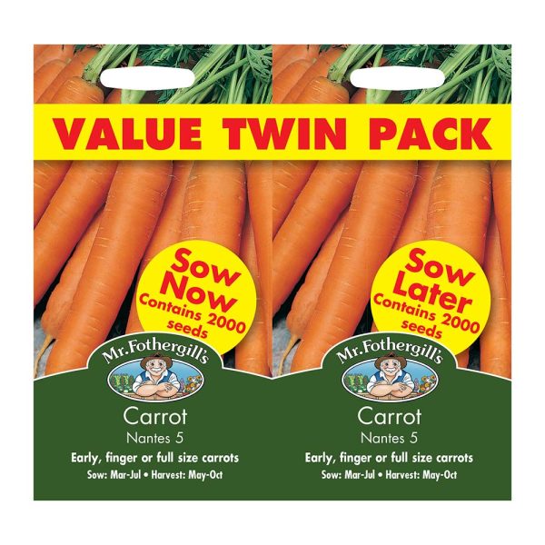 Mr Fothergill's Carrot Nantes 5 Bumper Pack Seeds