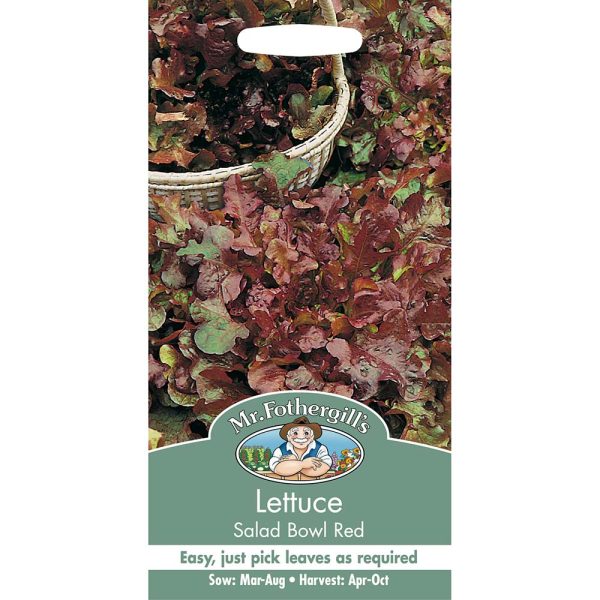 Mr Fothergill's Lettuce Salad Bowl Red Seeds