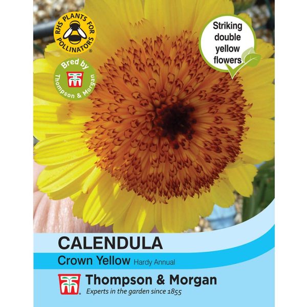 Thompson & Morgan Calendula Crown Yellow Seeds