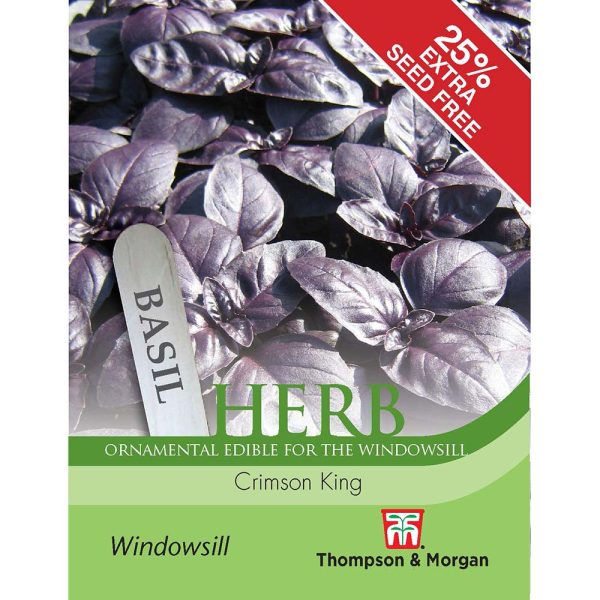 Thompson & Morgan Basil Crimson King Seeds