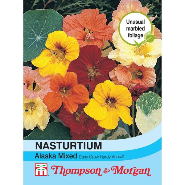 Thompson & Morgan Nasturtium Alaska Mixed Seeds