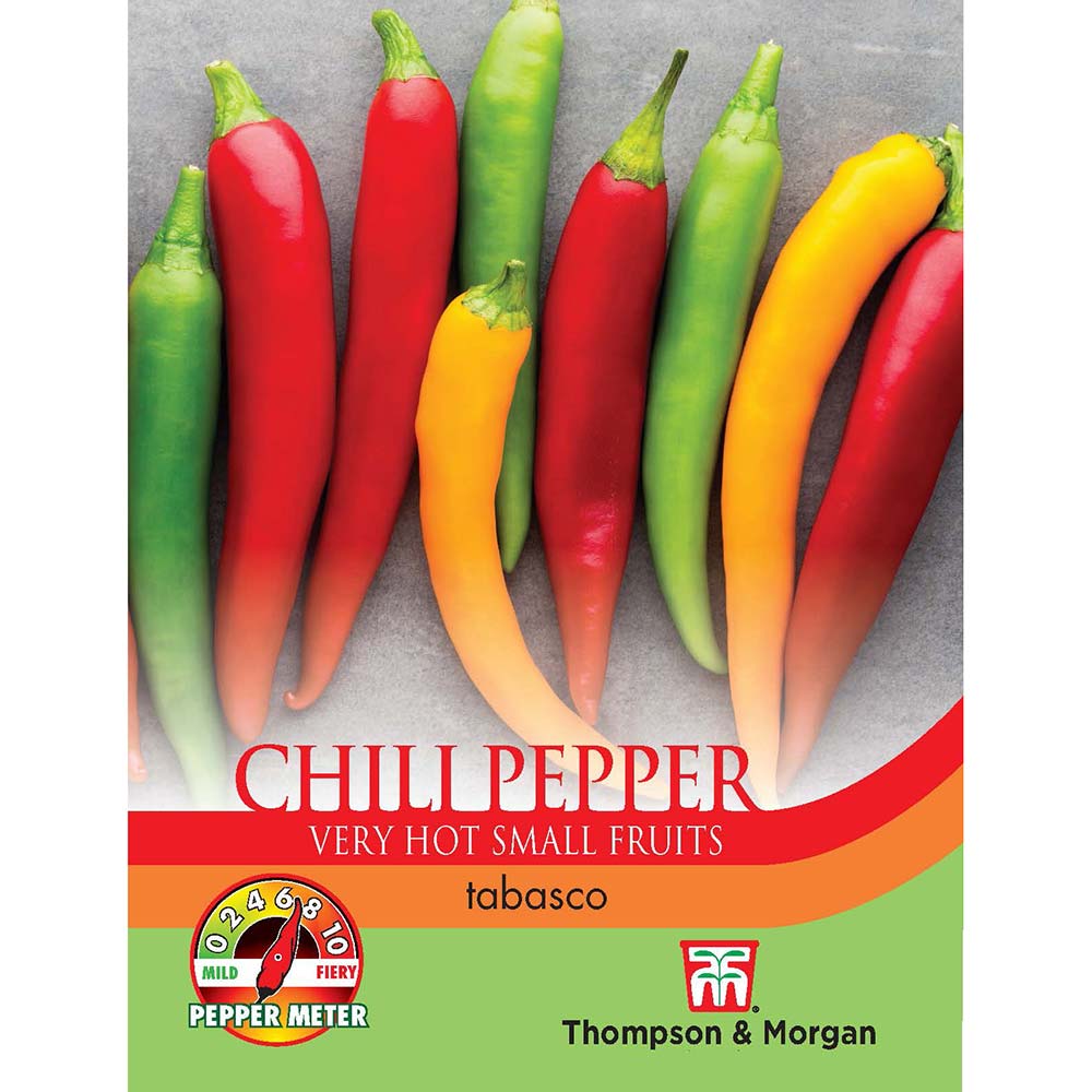 Thompson & Morgan Pepper Chilli Tabasco Seeds - Leafwise