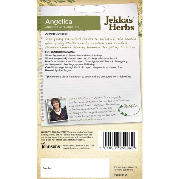 Jekka's Herbs Angelica Seeds - Image 2