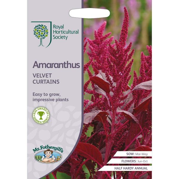 Mr Fothergill's RHS Amaranthus Velvet Curtains Seeds