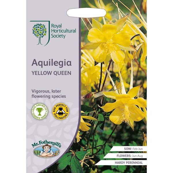 Mr Fothergill's RHS Aquilegia Yellow Queen Seeds