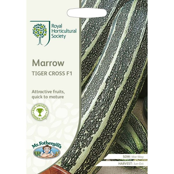 Mr Fothergill's RHS Marrow Tiger Cross F1 Seeds