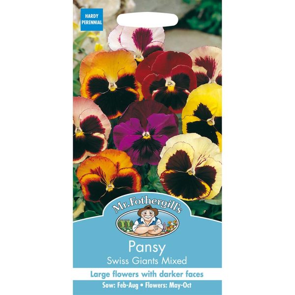 Mr Fothergill's Pansy Swiss Giants Mixed Seeds