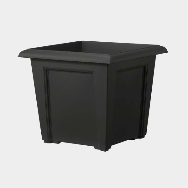 Stewart Regency Square Planter Black